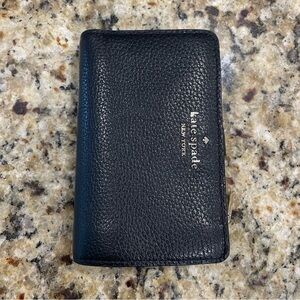 Kate Spade Leila Medium Compact Bifold Wallet in black